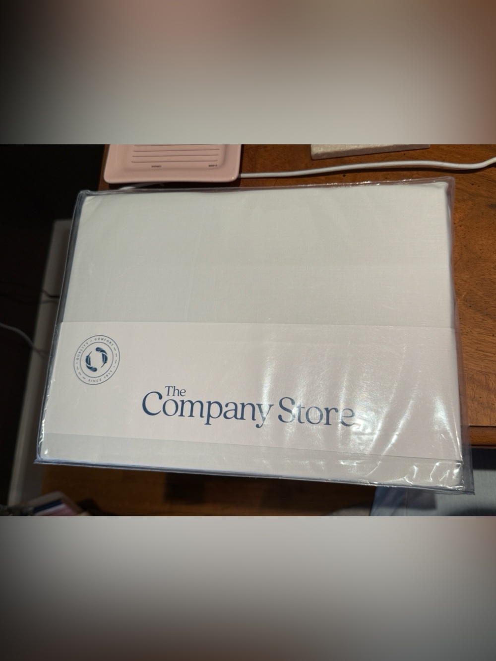 The Company Store White Sateen Twin XL Fitted Sheet College Dorm